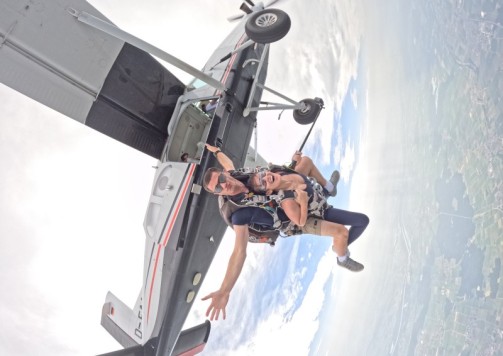 Photos et vidéo souvenirs du saut